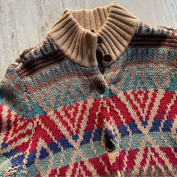 Ralph Lauren women’s  Multicolor Geometric Cardigan - Picture 6 of 8